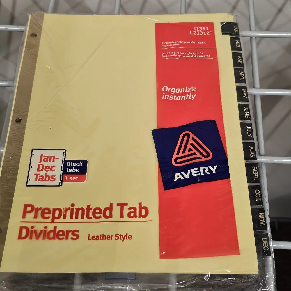 Avery effortlessly organize